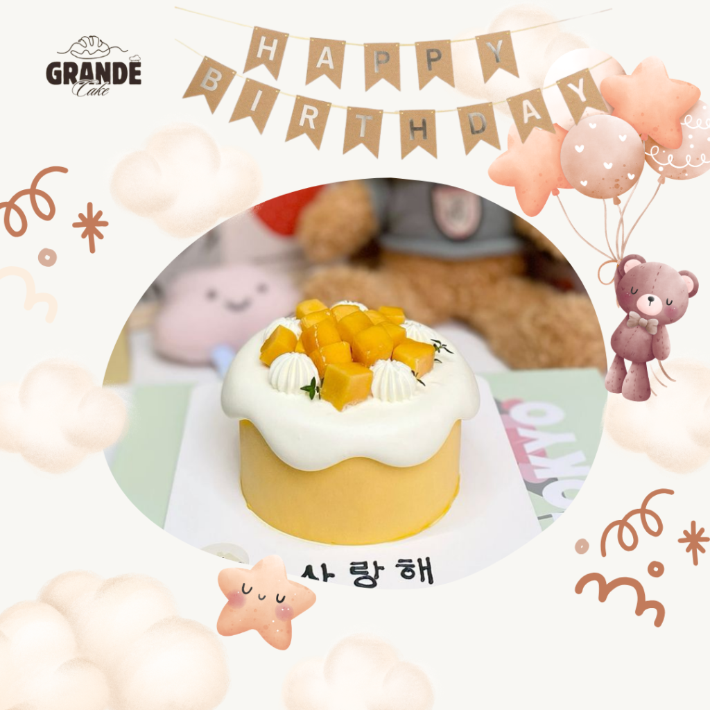 Bánh kem vị xoài